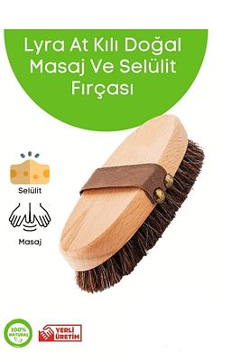 At Kılı Doğal Masaj Ve Selülit Fırçası Boy 15 cm En 6 cm Kıl Uzunluğu 2 cm ürün fotoğrafı
