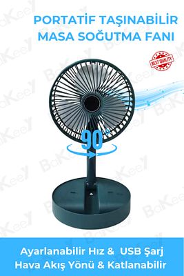 Masa Üstü Taşınabilir Fan Soğutucu Vantilatör Ayarlanabilir Serinletici Fan Mini Vantilatör F4 ürün fotoğrafı