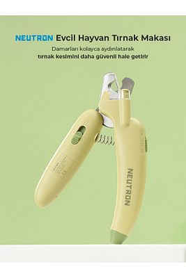 Kedi Tırnak Makası, Lazer Işını ile Tırnak İçi Damarlarını Görme, UV Işını İle Bakterileri Görme ürün fotoğrafı