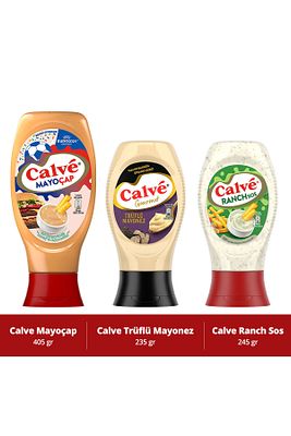 Sos Mayoçap Ketçap Ile Mayonezin Birleşimi 405g Trüflü Mayonez 235g Ranch Sos 245g ürün fotoğrafı