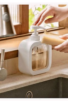 Sıvı Sabunluk Şeffaf Şık Görünüm 400 ml Sabunluk ürün fotoğrafı