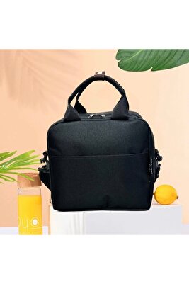 Yemek Çantası , Termal Isı Yalıtımlı ,beslenme , Yemek Taşıma Çantası Siyah ürün fotoğrafı