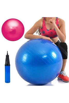 Plates Topu Pompa 65 cm Ve 20 cm Denge Top Hediyeli ürün fotoğrafı