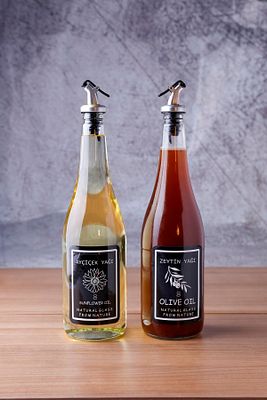 2'li Damlatmaz Yağlık 1000ml - 2'li Damlatmaz Yağdanlık ürün fotoğrafı