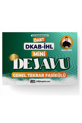 2024 DKAB/İHL Mini Dejavu Genel Tekrar Fasikülü Ahmet Şenol – TKM Akademi ürün fotoğrafı