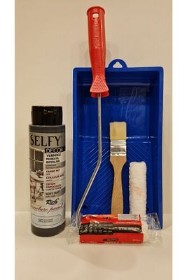 Selfy Decor 500 Cc (750 Gr) Antrasit Kendinden Vernikli Dolap Boyama Seti ürün fotoğrafı