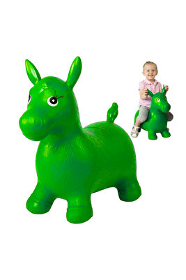 Şişme Zıp Zıp Hayvanlar Pilates Unicorn, At, Eşek, GEYİK Oyuncak + Şişirme Pompası ürün fotoğrafı