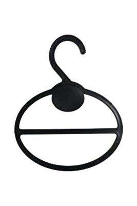 Şal Askısı Eşarp Askısı 50 Adet Siyah ürün fotoğrafı