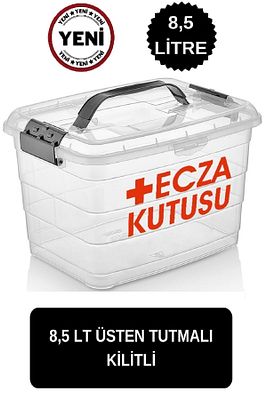 Ecza Kutusu 8,5 Lt Ilk Yardım Ecza Dolabı Çantası Ilaç Kutusu Ilaç Saklama Kabı Kutusu Ilaç Dolabı ürün fotoğrafı