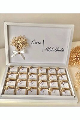Nişan Söz Düğün Nikah Kız Isteme Çikolatası Bohça Çikolatası Hediye Çikolata ürün fotoğrafı