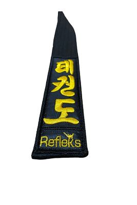 Taekwondo Nakışlı Siyah Kuşak Tekvando ürün fotoğrafı