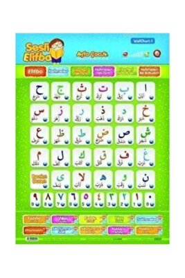 Elifba 3-7 Yaş Elif Ba Sesli Elif B Çocuklar Için Sesli Elifbe Sureler Meali Ve Arapçası ürün fotoğrafı
