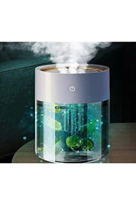 ÜÇ 3 Sprey Led Işıklı Ultrasonik Hava Nemlendirici - Buhar Makinesi Ve Aroma Difüzörü 2 LT ürün fotoğrafı
