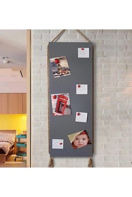 Mıknatıslı Pano Jüt Halatlı Dekoratif Magnet Panosu ürün fotoğrafı