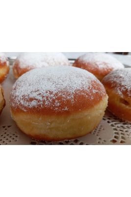 Berliner - Krapfen, Çikolata Kreması Dolgulu 6'lı Paket, Alman Pastası. ürün fotoğrafı