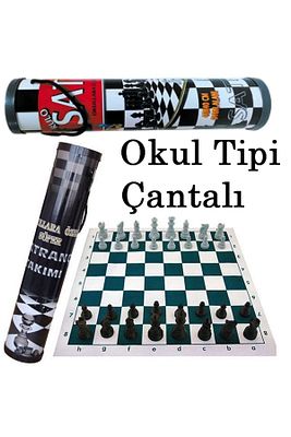 Santranç Takımı Seti Rulo Çantalı Okul Tipi ürün fotoğrafı