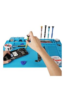 S160 Isıya Dayanıklı Silikon Ped Mıknatıslı Tamir Pedi 45x30cm ürün fotoğrafı