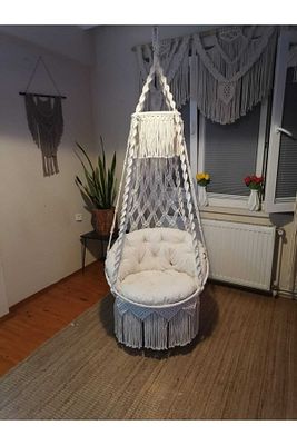 Elegant Concept Makrome Salıncak Minderi Ürün "salıncak Görsel Amaçlı Kullanılmaktadır" ürün fotoğrafı