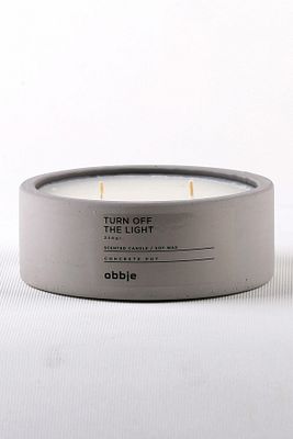 Kakao Ve Krema Kokulu Mum, Dekoratif Beton Mum, Yatay Form Çift Fitil ürün fotoğrafı