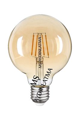 Cla18 E27 Duylu 6 Watt Gün Işığı Led Filament Rustik Bal Cam Ampul G95 ürün fotoğrafı