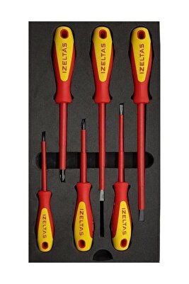 İzoleli Elektrikçi Tornavida Seti 6 Parça ürün fotoğrafı
