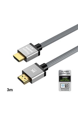 Ultra Sertifikalı Hdmı 2.1 Kablo - 3 Metre ürün fotoğrafı
