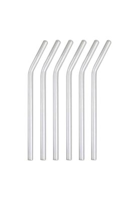 6 Adet Şeffaf Cam Pipet -eğimli Cam Pipet ürün fotoğrafı