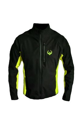 Softshell Ceket Mont Rüzgar Ve Su Geçirmez Sarı-siyah ürün fotoğrafı