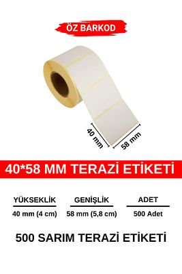 Terazi Etiketi 40*58 Mm 500 Sarım ürün fotoğrafı