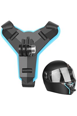 Tüm Aksiyon Kameralar Ile Uyumlu Kask Kamera Çene Tutucu Jaw Mount ürün fotoğrafı