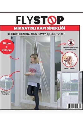 Mıknatıslı Kapı Sinekliği 90x210 Cm Cırtbantlı ürün fotoğrafı