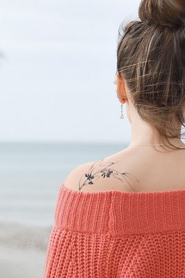 Botan Mini Bitki Desenler Geçici Dövme ürün fotoğrafı