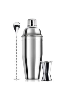 3 Parça Kokteyl Seti 750 ml Avantajlı Shaker Paketi ( Pipet Hediyeli ) ürün fotoğrafı
