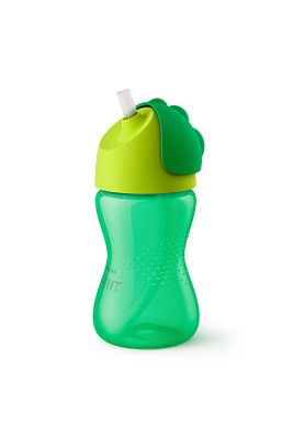 Yeşil Pipetli Bardak 300 ml Yeni Model ürün fotoğrafı