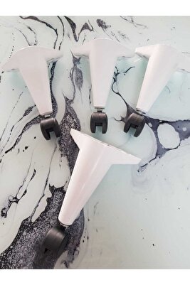 Tekerlekli Sehpa Masa Ayağı,akıllı Sehpa Ayağı, Sihirli Sehpa Ayağı Beyaz 4 Adet 360 Derece 20 Cm ürün fotoğrafı