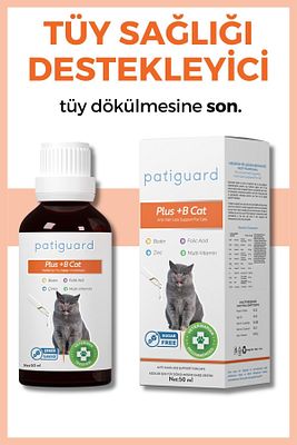 Plus B For Cats Kediler Için Tüy Dökülmesi Engelleyici Önleyici Biyotin Tüy Sağlığı Damlası 50 ml ürün fotoğrafı