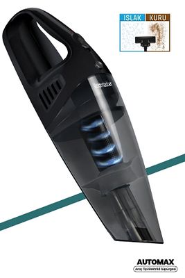 Automax Islak Kuru Taşınabilir Fırçalı Başlıklı Araç Tipi El Süpürgesi ürün fotoğrafı