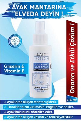 Ayak Ve Tırnak Mantar Spreyi, Kaşıntı, Koku Giderici Ve Nemlendirici Bakım Spreyi 100 Ml ürün fotoğrafı