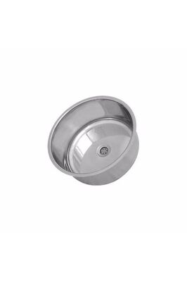 Paslanmaz Yuvarlak, Daire, Oval Krom Evye Mutfak Lavabosu Evyesi + Stoktan Aynı Gün Kargo.. ürün fotoğrafı