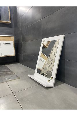 lavabo aynası 60x45 beyaz ( DİK ) ürün fotoğrafı