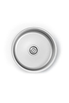 42cm Çap ,yuvarlak Evye , Paslanmaz, Daire, Oval Krom Mutfak Lavabosu Evyesi ürün fotoğrafı