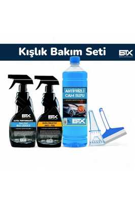 5'li Kışlık Araç Bakım Seti Cam Suyu 1lt &amp; U.p. Blue Buz Çözücü &amp; Buğu Önleyici Sprey 500 ml ürün fotoğrafı