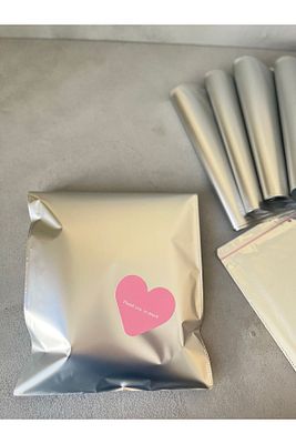 Gri Renk Lüx Metalize Hediye Paketi 25*35 Cm 10'lu ürün fotoğrafı