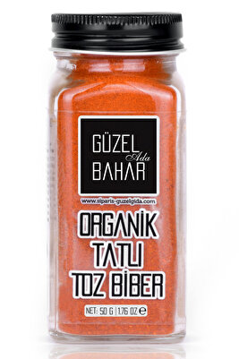 Organik Tatlı Toz Biber 50gr ürün fotoğrafı