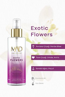 Mad Exotic Flowers 160 ML Saç Parfümü ürün fotoğrafı