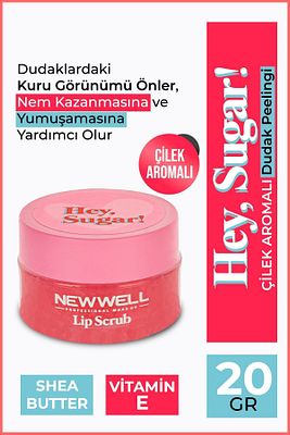 Hey Sugar! Çilek Aromalı Dudak Peelingi 20gr ürün fotoğrafı