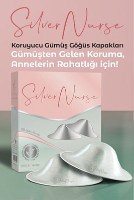 Standart Koruyucu Gümüş Göğüs Ucu Kapakları(KALKANLARI) ürün fotoğrafı