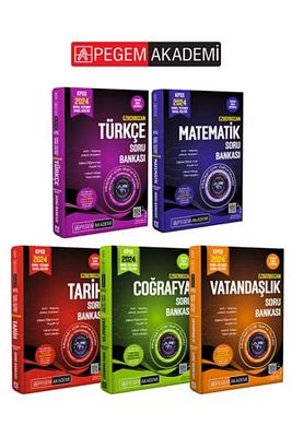 Pegem Akademi 2024 Kpss Gygk Ezberbozan Soru Bankası Set (5 Kitap) ürün fotoğrafı