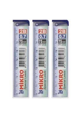 Cetvelli Kalem Ucu 0.7 Mm 3lü ürün fotoğrafı