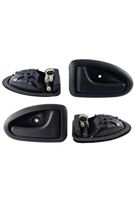 4'lü Set Komple Takım Clio 2 Hb Kapı Iç Açma Kolu Siyah ürün fotoğrafı